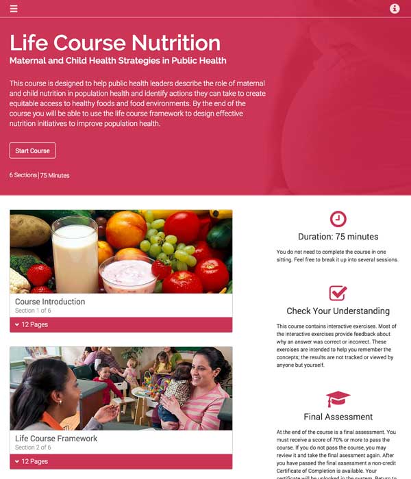 Life Course Nutrition